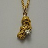 Nugget & Diamond Pendant